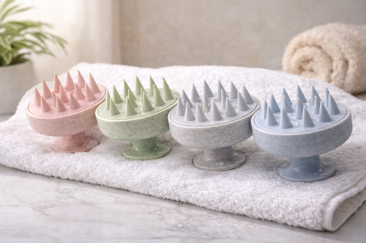 Eco-Friendly Silicone Scalp Massager Shampoo Brush for Deep Clean & Relaxation